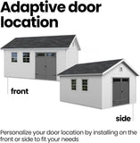 Handy Home Products Scarsdale 12×16 Do-it-Yourself Wooden Storage Shed with Floor