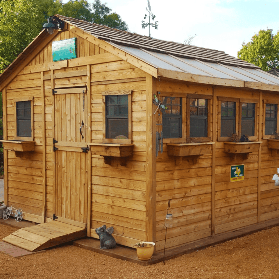 Cedar Sunshed Garden Shed | 12×12