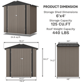 CRAFTSMAN 7-ft x 7-ft Resin Storage Shed (Floor Included)