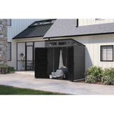 Suncast 6-Feet x 4-Feet Modernist Lean-to Resin Storage Shed (Floor Included) in Gray | BMS6583T