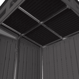 Suncast 6-Feet x 4-Feet Modernist Lean-to Resin Storage Shed (Floor Included) in Gray | BMS6583T