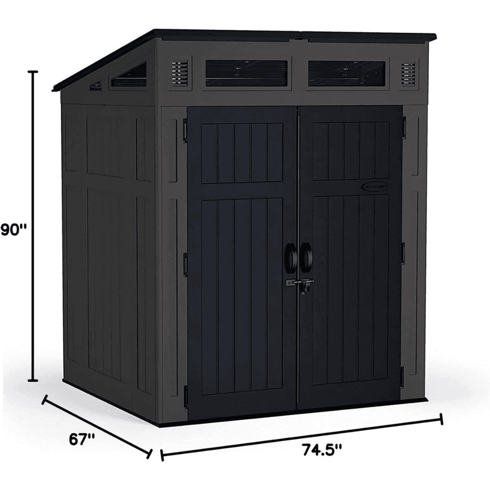 Suncast 6-ft x 5-ft Resin Shed Lean-to Resin Storage Shed (Floor Included)