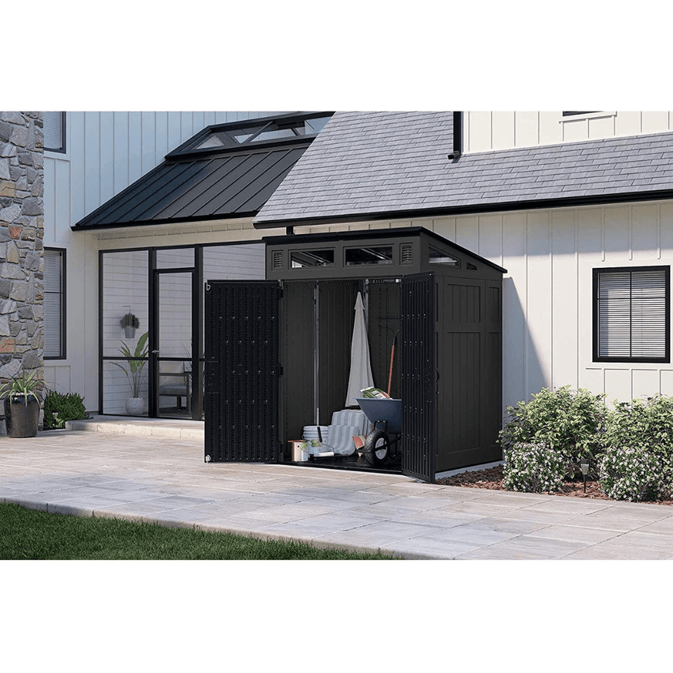 Suncast 6-ft x 5-ft Resin Shed Lean-to Resin Storage Shed (Floor Included)
