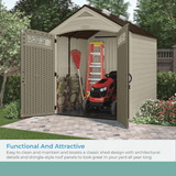 Vista 7 ft. W x 7 ft. D Plastic Shed
