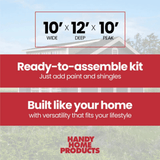 Windemere 10 ft. W x 12 ft. D Storage Shed